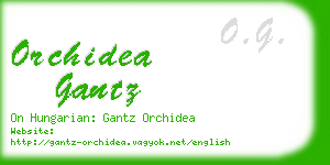 orchidea gantz business card